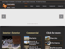 Tablet Screenshot of chaparrelconstruction.com